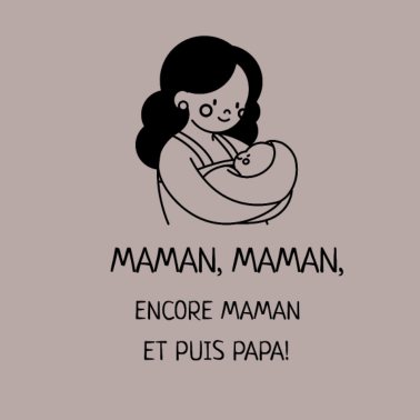 Motiv T-Shirt Mama, Mama, immer noch Mama und dann Papa