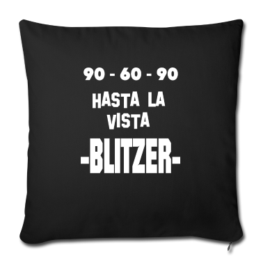 geburtstagsgeschenke mama Kissenbezug - 90-60-90 Hasta la vista BlitzerT-Shirt