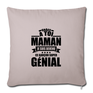 geburtstagsgeschenke mama Kissenbezug - Dank Mama bin ich ein super toller Junge geworden.