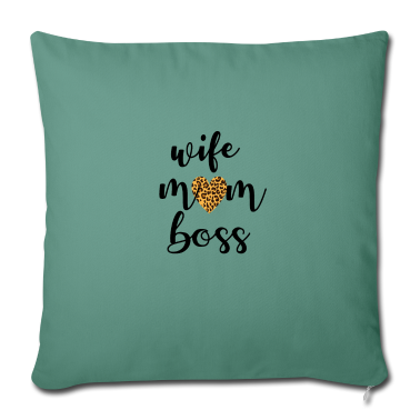 geburtstagsgeschenke mama Kissenbezug - wife mom boss Shirt Muttertag T-Shirt - Mama Shirt