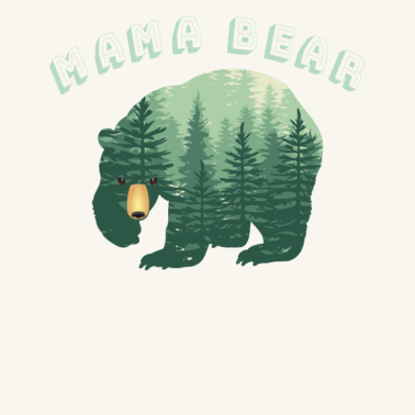 Motiv Wald Mama Bär für Mama Mama Mutter