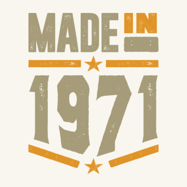 Motiv Made In 1971 Geburtstagsgeschenk