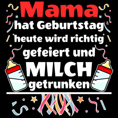 Motiv Mama hat Geburtstag I Mama Geburtstag Babyspruch