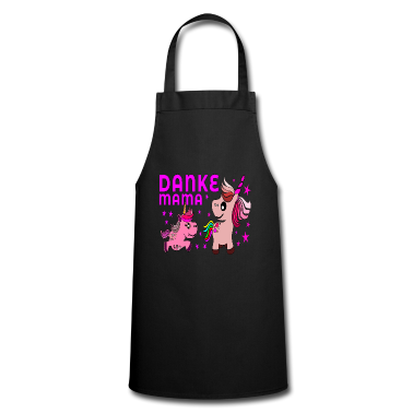 Geburtstagsgeschenke Mama Schürze - Danke Mama Einhorn Familie Muttertag