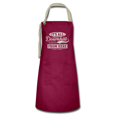 Geburtstagsgeschenke Mama Schürze - Lustiges Geburtstagsgeschenk alle bergab von hier