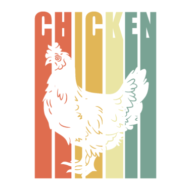 Motiv Vintager Hühnerbauer, der Geburtstagsgeschenk bewirtschaftet