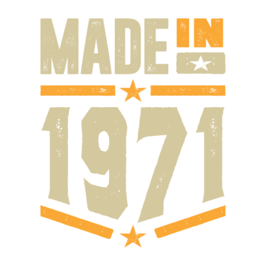 Motiv Made In 1971 Geburtstagsgeschenk