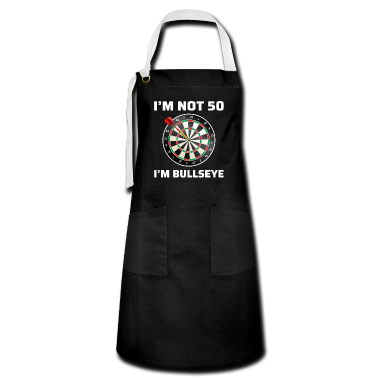 Geburtstagsgeschenke Mama Schürze - Darts Spieler Bullseye 50. Geburtstagsgeschenk