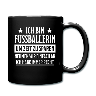 Geburtstagsgeschenke Mama Tasse - Fußballerin Lustiger Spruch Fußball Tor Geschenk