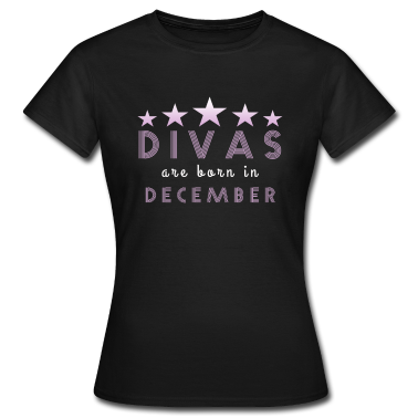 Geschenk Freundin Geburtstag T-Shirt - Diva Dezember geboren Freundin Geburtstag Geschenk