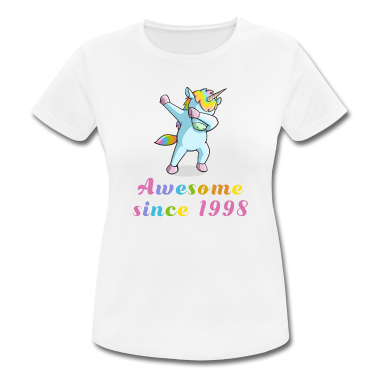 Geschenk Freundin Geburtstag T-Shirt - Dabbing Einhorn 1998 Freundin Geburtstag Geschenk