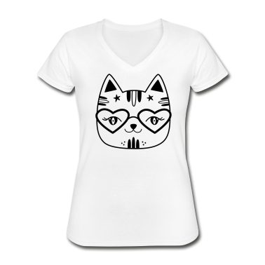 Geschenk Freundin Geburtstag T-Shirt - Katze Comic Geschenk Freundin Geburtstag