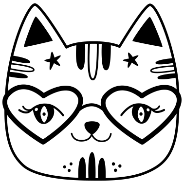 Motiv Katze Comic Geschenk Freundin Geburtstag