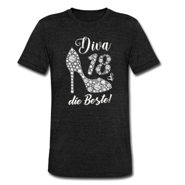 Geschenk Freundin Geburtstag T-Shirt - Diva die Beste Freundin Geschenk 18. Geburtstag