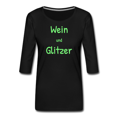 Geschenk Freundin Geburtstag T-Shirt - Wein Glitzer Freundin Frauenabend Trinken