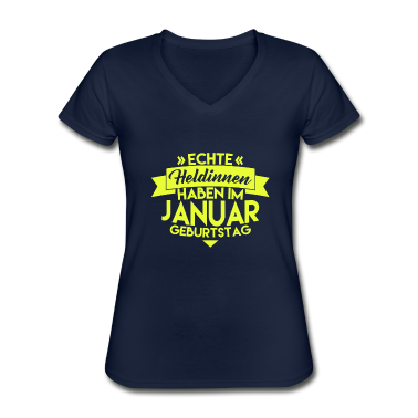 Geschenk Freundin Geburtstag T-Shirt - HELDIN JANUAR GEBURTSTAG