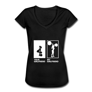 Geschenk Freundin Geburtstag T-Shirt - Meine Freundin Deine Freundin Vergleich Fitness