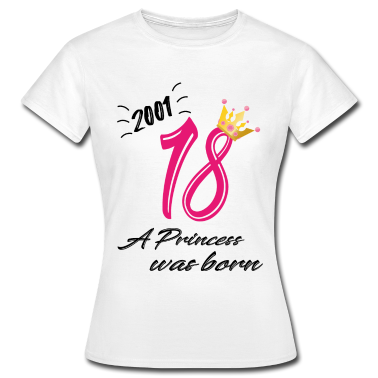 Geschenk Freundin Geburtstag T-Shirt - 18 Geburtstag,Mädchen,Frau,Freundin,Geschenkidee