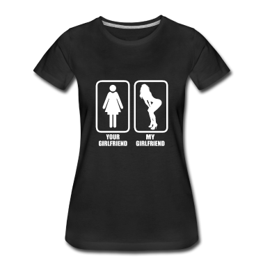 Geschenk Freundin Geburtstag T-Shirt - Meine Freundin Deine Freundin Vergleich Sexy Figur