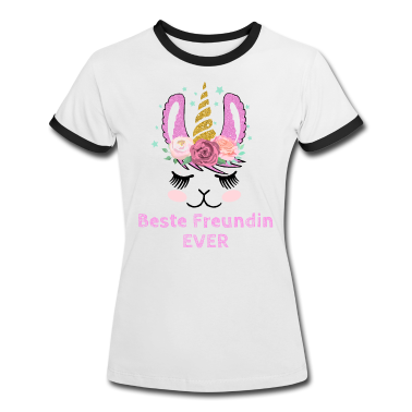 Geschenk Freundin Geburtstag T-Shirt - Beste Freundin Geschenk für Damen und Mädchen