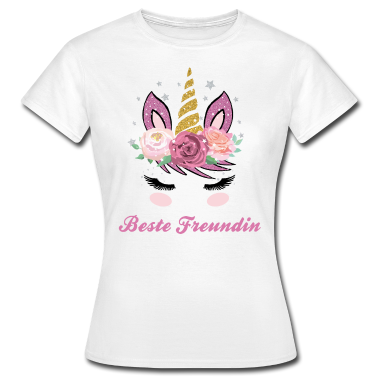 Geschenk Freundin Geburtstag T-Shirt - Beste Freundin Geschenk für Damen und Mädchen