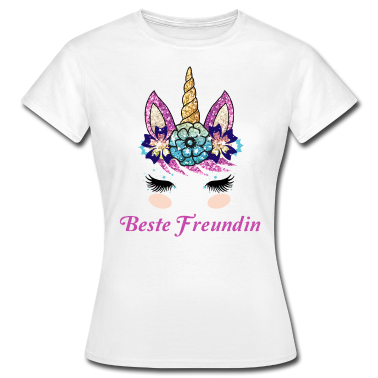 Geschenk Freundin Geburtstag T-Shirt - Beste Freundin Geschenk für Damen und Mädchen