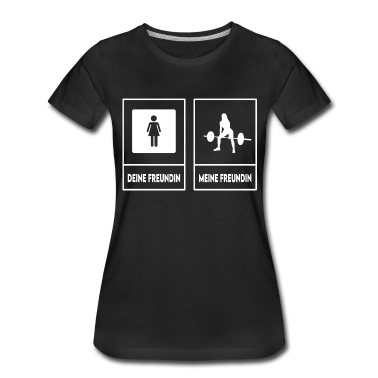 Geschenk Freundin Geburtstag T-Shirt - Deine freundin Meine freundin Fitness Training