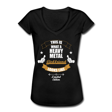 Geschenk Freundin Geburtstag T-Shirt - Dies ist eine Heavymetal Freundin
