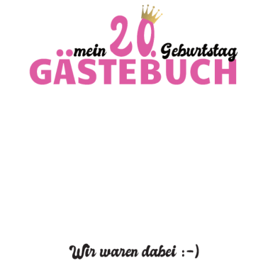 Motiv 20. Geburtstag Frau Gästebuch Geschenk Freundin