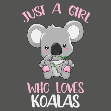 Motiv Mädchen dass Koalas liebt Koala Freundin Geschenk