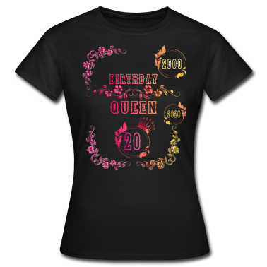 Geschenk Freundin Geburtstag T-Shirt - 20 Geburtstag Geschenkidee für Freundin