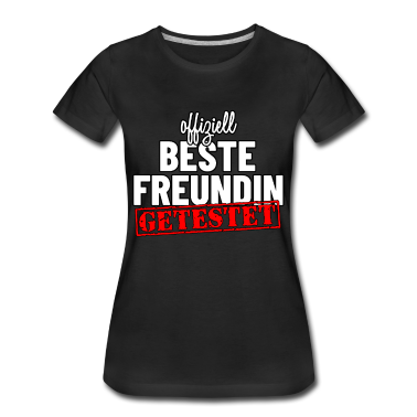Geschenk Freundin Geburtstag T-Shirt - Offiziell beste Freundin - Geschenk beste Freundin