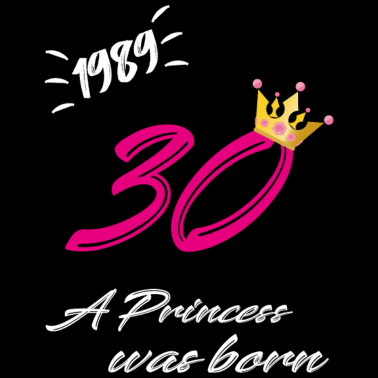 Motiv 30 Geburtstag,Jahrgang 1989,Frau,Freundin,Geschenk