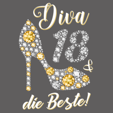 Motiv Diva die Beste Diamanten Geschenk 18. Geburtstag