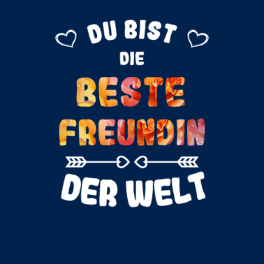 Motiv Du bist die beste Freundin der Welt