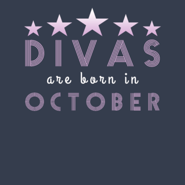 Motiv Diva Oktober geboren Freundin Geburtstag Geschenk