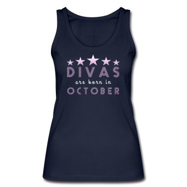Geschenk Freundin Geburtstag Tank Top - Diva Oktober geboren Freundin Geburtstag Geschenk