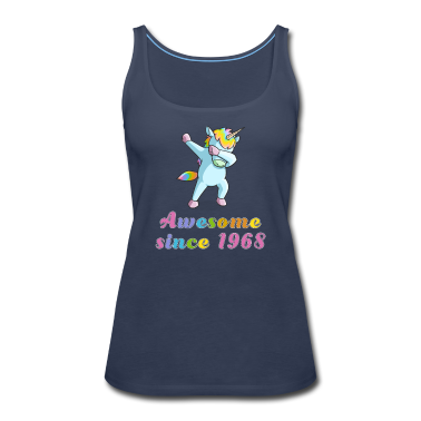 Geschenk Freundin Geburtstag Tank Top - Dabbing Einhorn 1968 Freundin Geburtstag Geschenk
