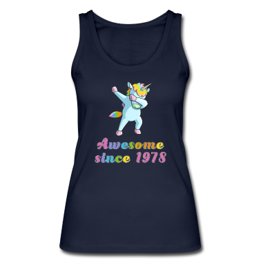 Geschenk Freundin Geburtstag Tank Top - Dabbing Einhorn 1978 Freundin Geburtstag Geschenk