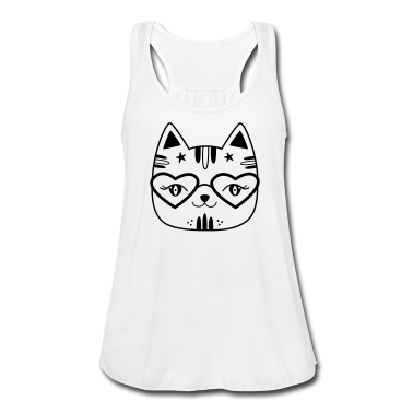 Geschenk Freundin Geburtstag Tank Top - Katze Comic Geschenk Freundin Geburtstag