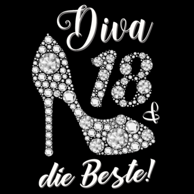Motiv Diva die Beste Freundin Geschenk 18. Geburtstag