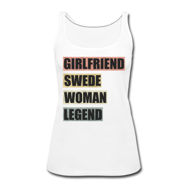 Geschenk Freundin Geburtstag Tank Top - Schweden Freundin Frau Legende