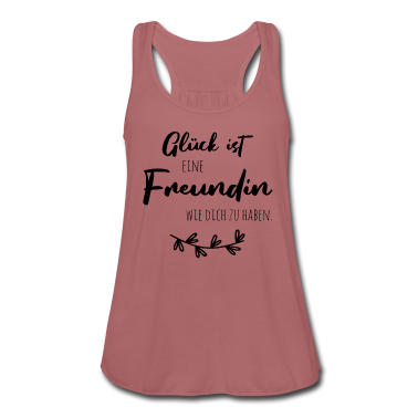 Geschenk Freundin Geburtstag Tank Top - Glück ist, eine Freundin wie dich zu haben.