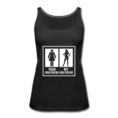 Geschenk Freundin Geburtstag Tank Top - Meine Freundin Deine Freundin Vergleich Figur