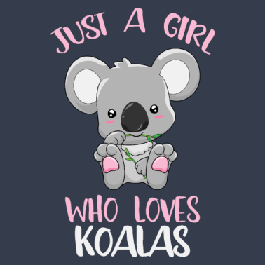 Motiv Mädchen dass Koalas liebt Koala Freundin Geschenk