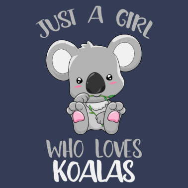 Motiv Mädchen liebt Koalas Koala Liebe Freundin Geschenk