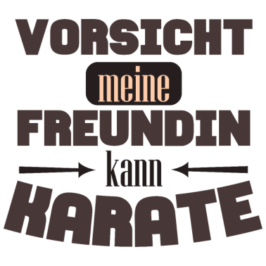 Motiv Freundin Karate