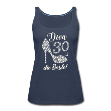 Geschenk Freundin Geburtstag Tank Top - Diva die Beste Diamanten Geschenk 30. Geburtstag