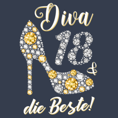 Motiv Diva die Beste Diamanten Geschenk 18. Geburtstag