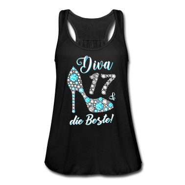 Geschenk Freundin Geburtstag Tank Top - Diva die Beste Diamanten 17. Geburtstag Geschenk